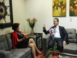 Visita del Señor Leonel Fernández a la Secretaria General de FLACSO