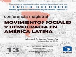 Conferencia Magistral: Movimientos Sociales y Democracia en América Latina