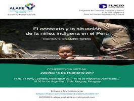 Conferencia virtual: “El contexto y la situación de la niñez indígena en Perú”