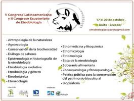 Convocatoria Congreso Latinoamericano y Ecuatoriano de Etnobiología