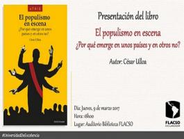 Presentación libro  'El populismo en escena' de César Ulloa