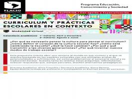 Currículum y Prácticas Escolares en Contexto con opción a Especialización
