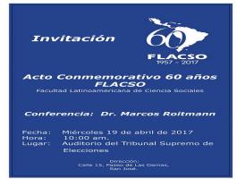 Invitación: Acto Conmemorativo 60 años FLACSO