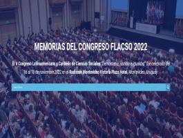 FLACSO Uruguay lanza página web dedicada a las "Memorias del Congreso FLACSO 2022"