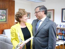  Presidente de Colombia se reúne con Secretaria General de FLACSO en el marco de su visita oficial en Costa Rica
