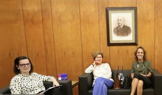 Secretaria General de FLACSO, y la Embajadora Márcia Loureiro, Presidente de la FUNAG sostuvieron una reunión para identificar escenarios de colaboración conjunta
