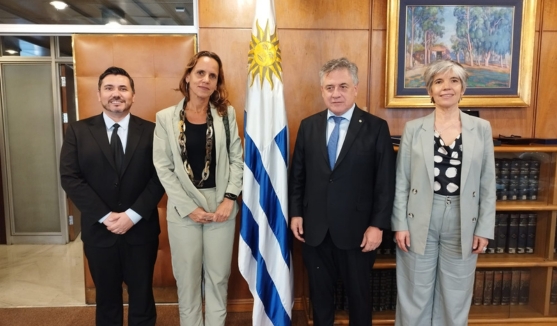 馃寧 Reuni贸n oficial de la Secretaria General de FLACSO con el Canciller de Uruguay