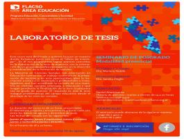 Laboratorio de Tesis Programa de Educación, Conocimiento y Sociedad